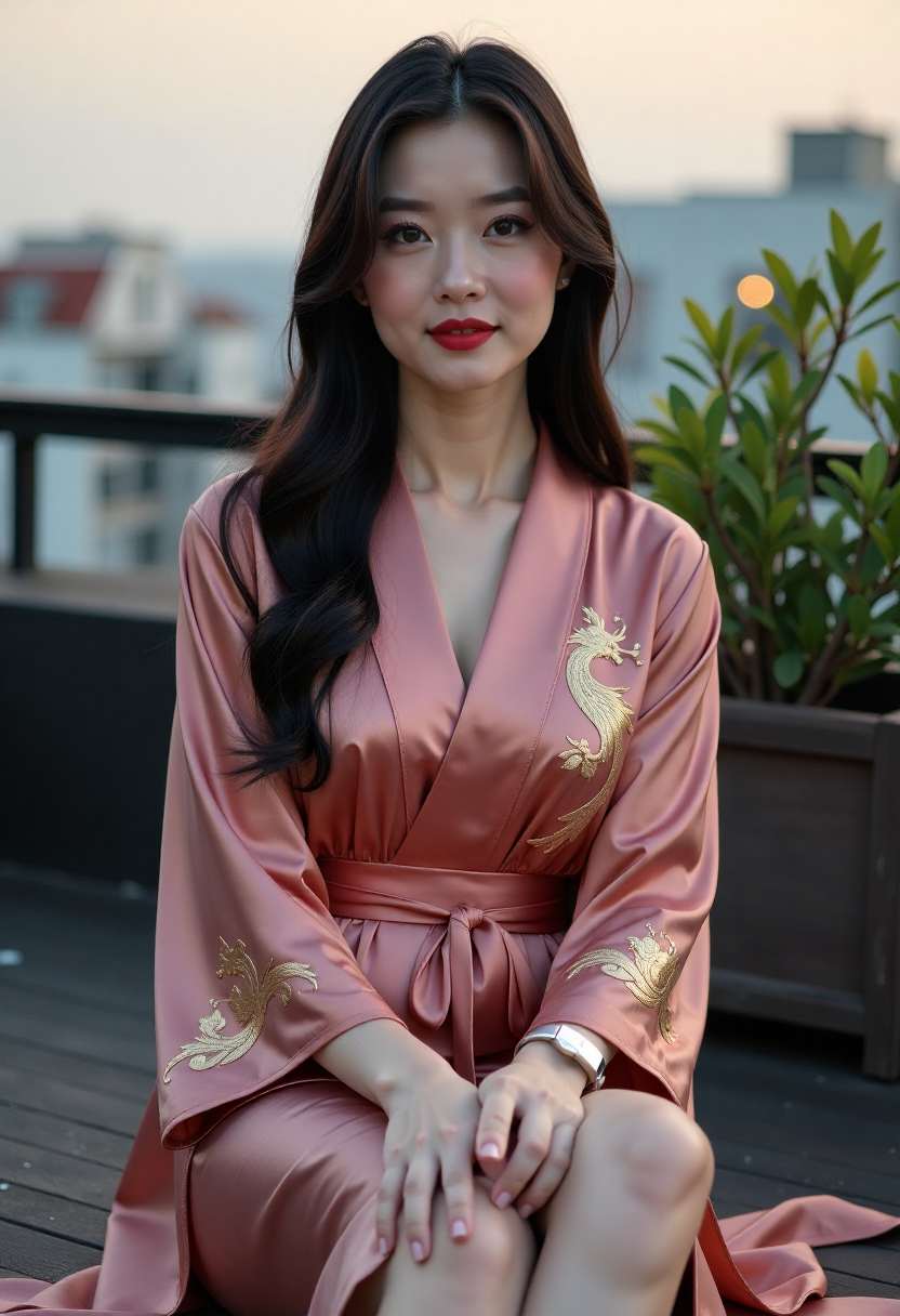 夜晚亮起灯光的电影院